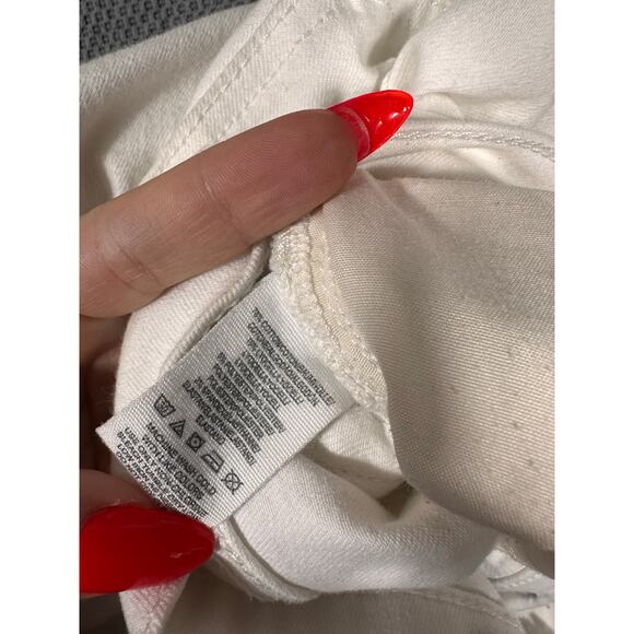 Free People White Distressed Skinny Jeans – Size 30 - Picture 6 of 8